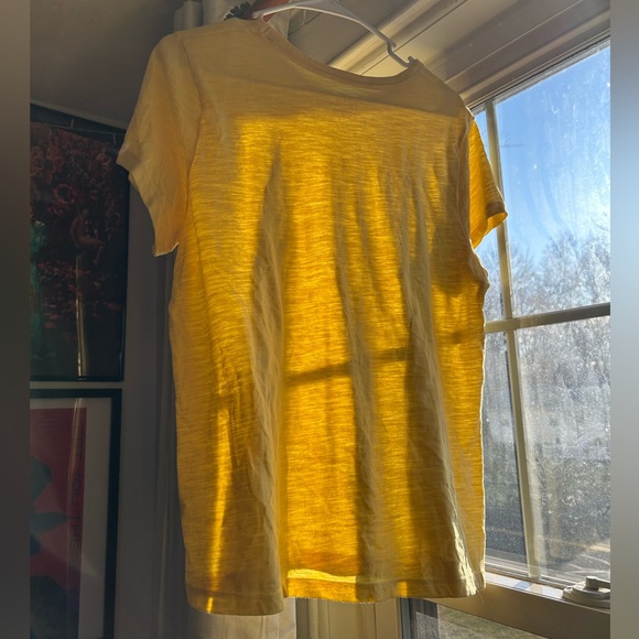 Time and Tru Yellow Short Sleeve Tee - Picture 2 of 3